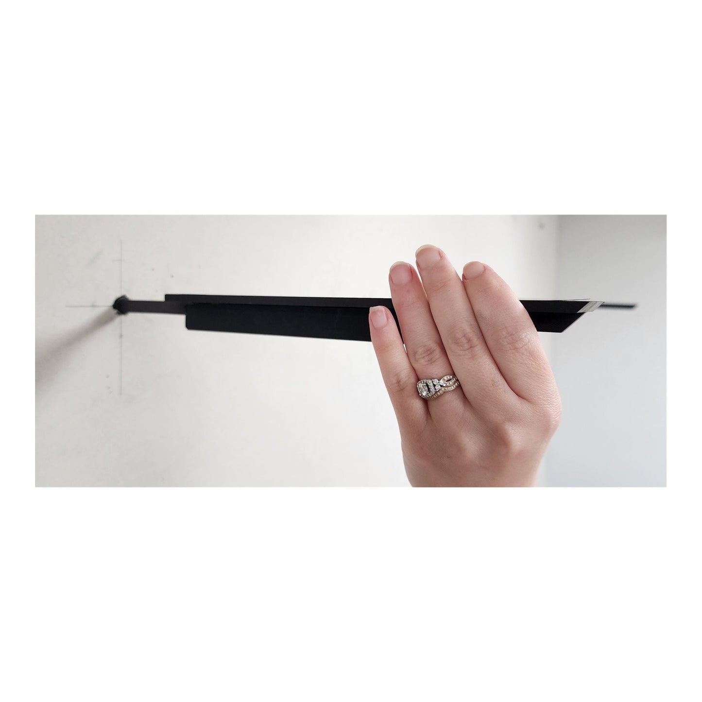 Floating Flat Shelf - Sleek (2 Pack)